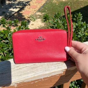 Coach Red Wristlet